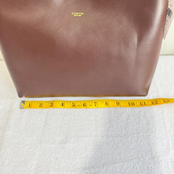 NWT! COACH Brooklyn 28 Shoulder Bag in Maple - Picture 13 of 16